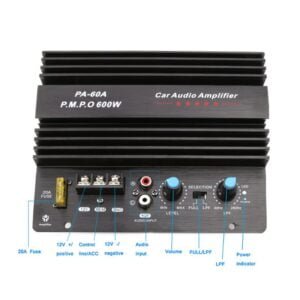 12V 600W Car Amplifier Board PA 60A Subwoofer Circuit Module