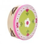 15cm Cartoon Wooden Handheld Tambourine Freestyle Hand Drum Bell Musical Tambourine Percussion Drum Instrument For Kid 2