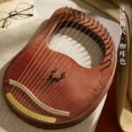 16 Strings Wooden Mahogany Lyre Harp Musical Instrument 19 Strings Stringed Instrument Lyre Harp with Tuning 1