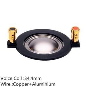 2PC Tweeter Speaker Voice Coil 34 4mm Titanium Diaphragm Repair Kit Treble Horn For Home Theater