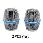 2PCS Microphone Shield Mesh Accessories Covers Windscreen Ball Head Grill Beta 87A For Handheld Condenser Microphone