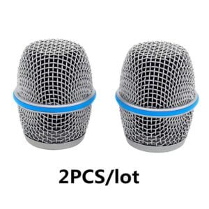 2PCS Microphone Shield Mesh Accessories Covers Windscreen Ball Head Grill Beta 87A For Handheld Condenser Microphone