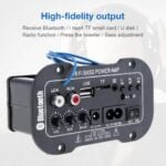 5Inch 25W HI FI Car Audio Power Amplifier FM Radio Player Support USB SD DVD MP3 2