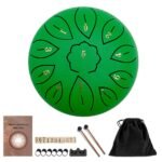 6 inch 11 Tune Steel Tongue Drum Percussion Musical Instrument Hand Tank Drum with Bag Drumsticks 4