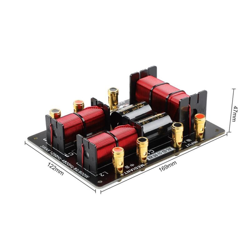 AIYIMA 600W 3 Way Audio Speaker Crossover Treble Midrange Bass Independent Filter HIFI Stage Professinal Frequency 1