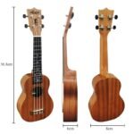 Aiersi full pack 21 inch ukelele mahogany Soprano ukulele guitar musical gifts instrument 4 string Hawaiian 5