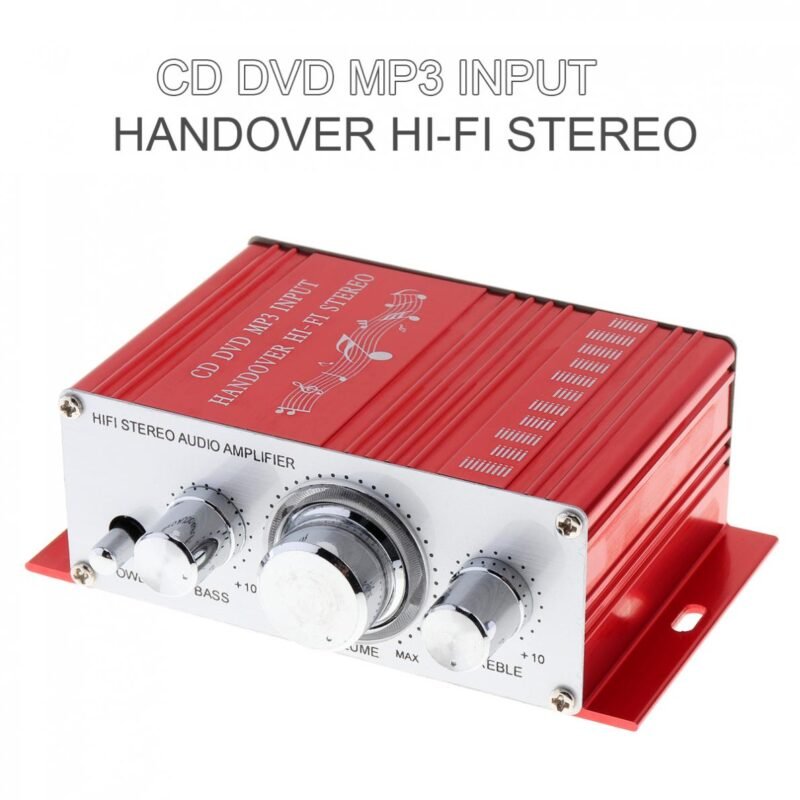Handover Hi Fi 12V Mini Auto Car Amplifier Stereo Audio Amplifier Support CD DVD MP3 Input