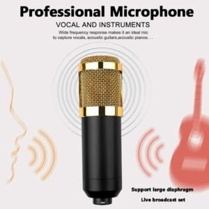 Kebidu Professional BM800 karaoke mic studio condenser microphone For KTV Radio support large diaphragm live broadcast