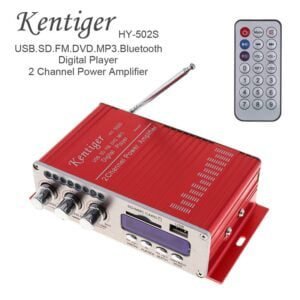 Kentiger HY 502S DC 12V Mini Amplifiers Headphone Amp SD USB Play FM Radio With Remote