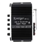 KentigerV11 2CH HI FI Car Audio Power Amplifier FM Radio Player Support SD USB DVD MP3 3