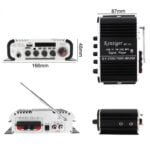 KentigerV11 2CH HI FI Car Audio Power Amplifier FM Radio Player Support SD USB DVD MP3 5