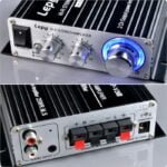 Lepy V3 Mini 20W 12V 20Hz 20KHz HiFi Stereo Auto Car Power Amplifier Motorcycle Boat Vehicle 1