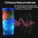 Portable bluetooth speaker tg167 bass color cool polygonal design waterproof wireless speaker high definition noise reduction 4