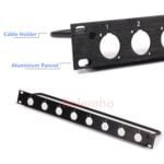 Rack Patch Panel 8 12 16 Way Channel 1U Flight Case Mount For XLR Connecctor Male 2