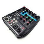 TEYUN A4 Sound Mixing Console Bluetooth USB Record Computer 48V Phantom Power Delay Repaeat Effect 4 2