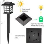 2 4 6 8pcs Led Solar Pathway Lights Waterproof Outdoor Solar Lamp for Garden Landscape Yard 1