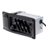 4 Band Guitar Pickup EQ 7545R Acoustic Guitar Preamp Amplifier Equalizer Tuner 2 5mm Plug Guitarra 4
