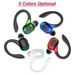 F8 Bluetooth BT5 2 Headphone Hanging Stereo Music Calls For Cell Phone Headset With Mic In 5