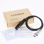 Lixada Stage Light Controller Cable USB to DMX Interface Adapter LED DMX512 Computer PC Stage Lighting 5