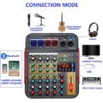 MX i6 6 Channel Audio Mixer Outdoor Conference Audio USB Bluetooth Reverb Audio processor Sing Live 3