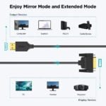 QGeeM HDMI to DVI Cable HDMI DVI Bi Direction Adapter for Xiaomi Xbox Serries X PS5 2