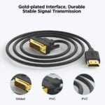 QGeeM HDMI to DVI Cable HDMI DVI Bi Direction Adapter for Xiaomi Xbox Serries X PS5 4