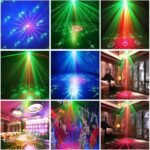 Stage DJ Party Laser Projector Disco Voice Controlled Red Green Blue Strobe Lights Club Family Holiday 5