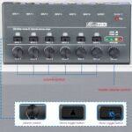 Ultra Compact Audio Mixer KTV Karaok 6 Channel Professional Stereo Sound Mixer Ultra LowNoise 6 Channel 3