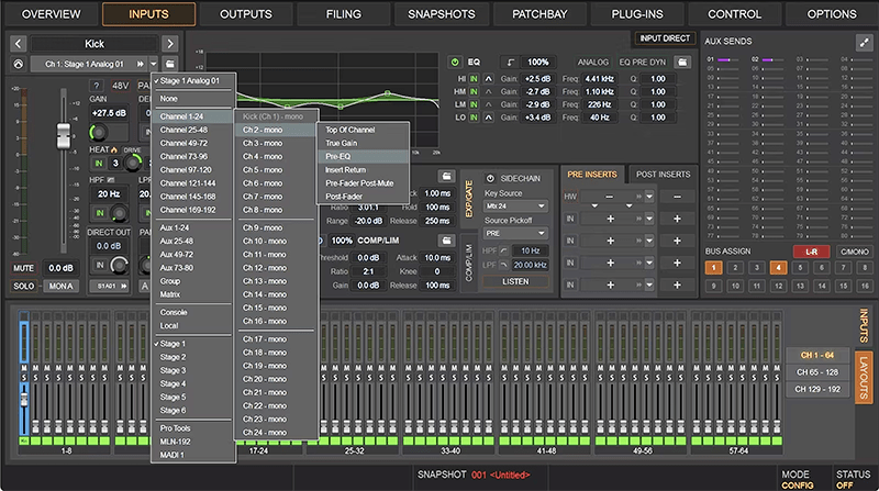 Avid Venue Audio Software