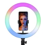 kf Sedbeeaf inch Selfie Ring Light RGB Tripod Phone Stand Holder Photography RingLight Circle Fill Light Led