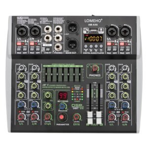 Mini Channels Individual 48V Phantom Power Audio Mixer