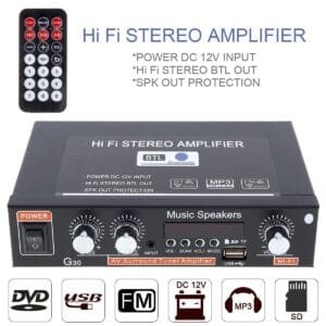 Car Audio Power Amplifier FM Radio Remote Controller