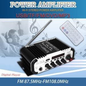 2CH HI-FI Car Audio Power Amplifier FM Radio