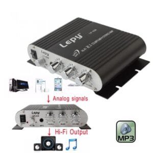 Power Car Amplifier Hi-Fi 2.1 MP3 Radio Stereo Bass
