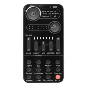 Live Sound Card with Mic for Live Streaming Computer Phone