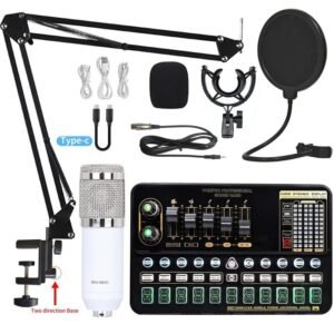 Professional Condenser Microphone Sound Card