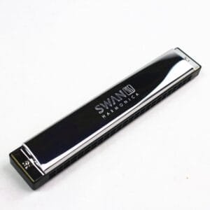 Swan Harmonica C Key 24 Holes Tremolo Mouth Organ Woodwind