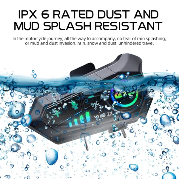 Waterproof Bluetooth Headset for Helmet
