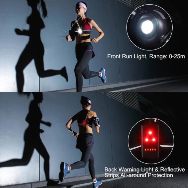 Running Lights USB Chargeable Chest Lamp