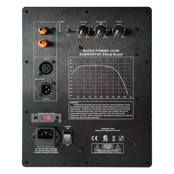 110/220V Mono 200W Subwoofer Digital Amplifier Board