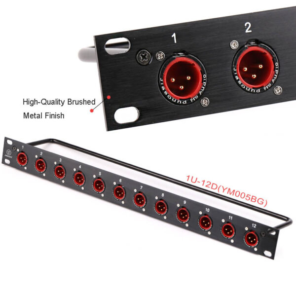 1U XLR Patch Panel