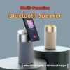Magnetic wireless charging bluetooth speaker table lamp