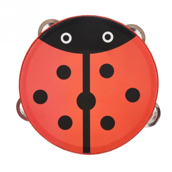 15cm Cartoon Wooden Tambourine Hand Drum