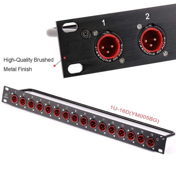 1U XLR Patch Panel