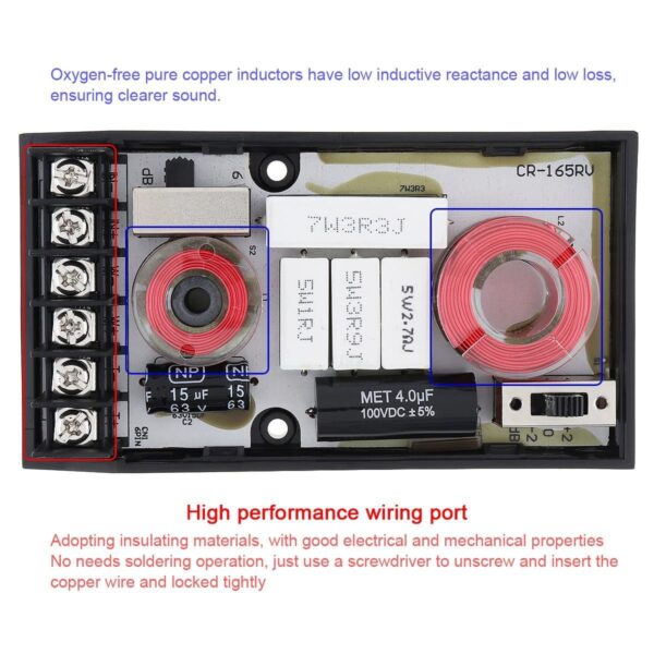 2 Way Car Audio crossover 100w