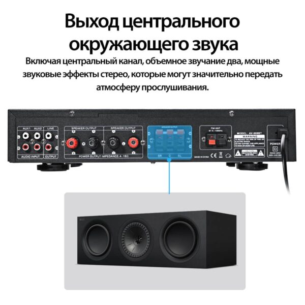 2000W bluetooth5.0 Home Amplifier
