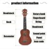 21" Basswood Acoustic Nylon 4 Strings Guitar