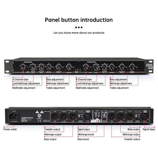 Pro Audio electronic crossover