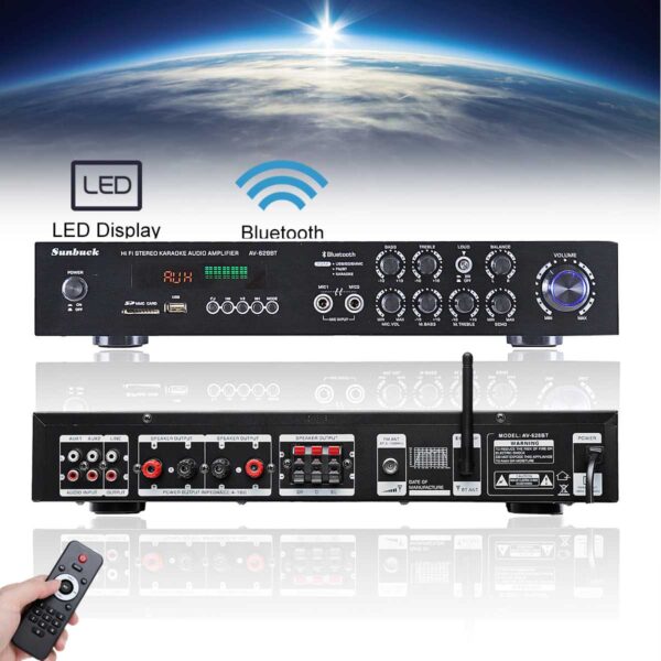 3000W 5 Channal HiFi Stereo AV Amplifier