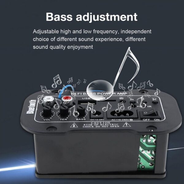 25W HI-FI Car Audio Power Amplifier Bluetooth